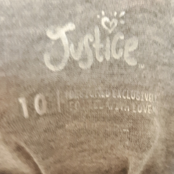 Justice Asymmetrical southwest ¾ sleeve tee shirt. - Picture 5 of 6